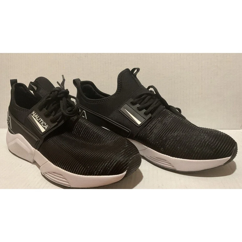 Nautica Nuray Black Men Shoes 13 Gym Workout Running Everyday Wear